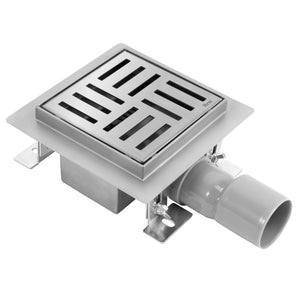 Scarico Lineare Rea Cross Nickel Brush 12x12