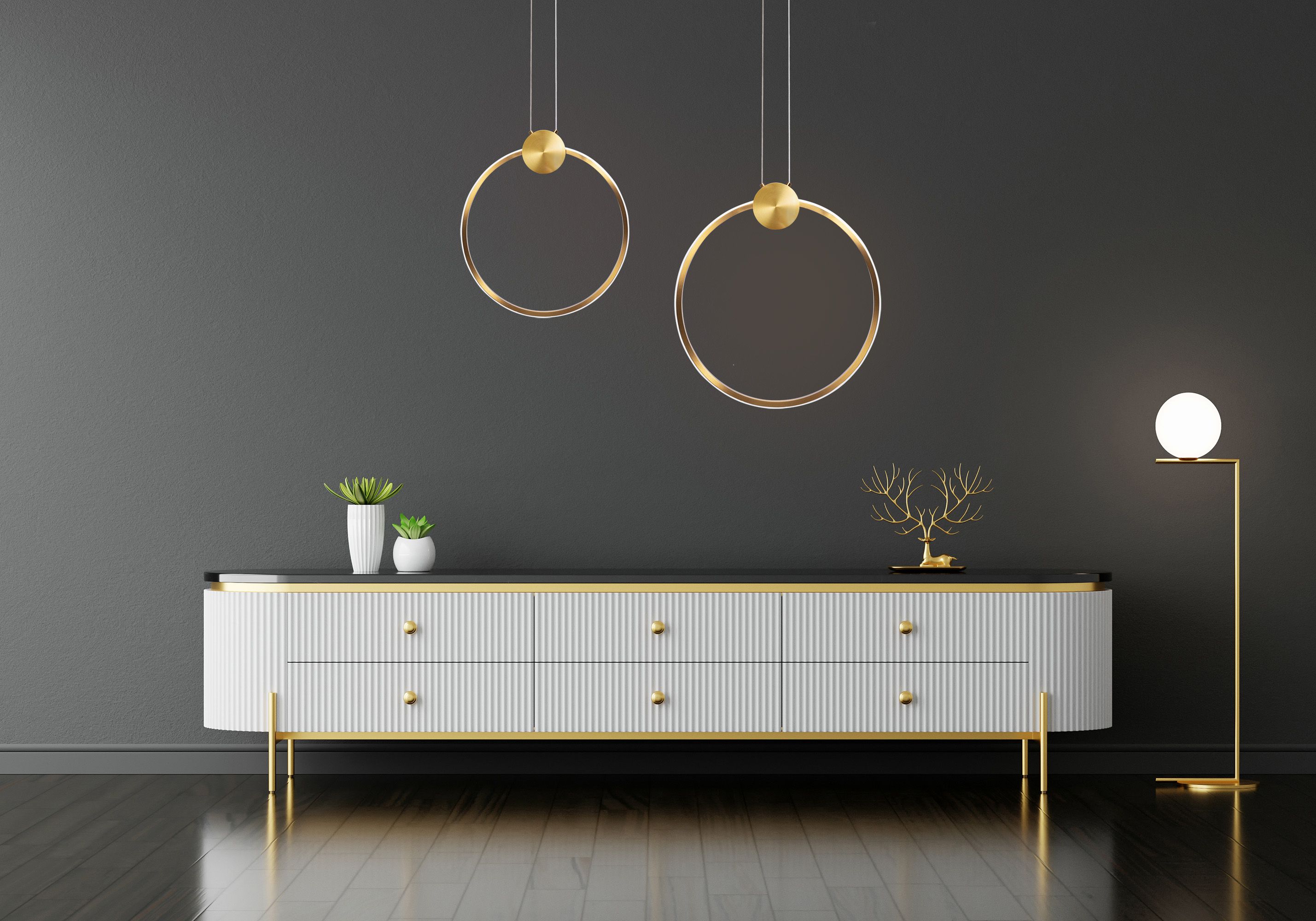 Lampada Da Soffitto Led App1397-cp Old Gold 40cm