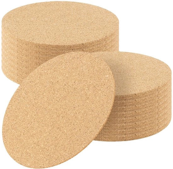 Set di 50 supporti in gomma di 10 cm, 3 mm di spessore. Supporti in gomma di vetro, set di supporti in gomma per bevande, caffè e tè. Ideali per casa, ufficio, bar e ristorante.