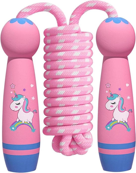 Tiro a spola tradizionale estensibile per bambini con manico in legno (26 m) - Fitness e perdita di peso