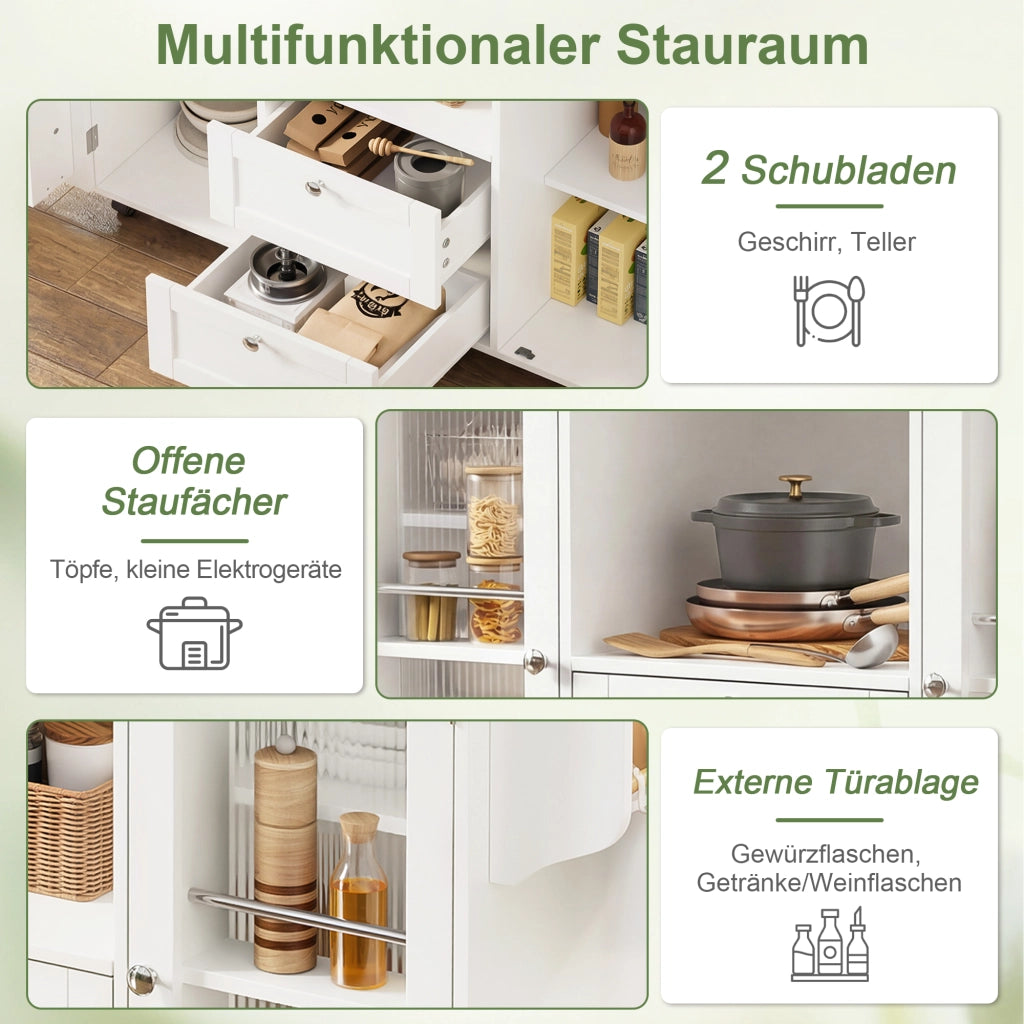 ISOLA DA CUCINA PIEGHEVOLE 120x45(70)x92 cm MDF NATURAL/BIANCO