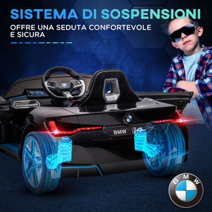 Macchina Elettrica per Bambini 12V con Licenza BMW I4 Nera