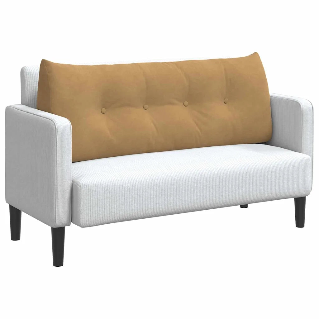 Cuscino per Schiena | Cuscino dorsale Marrone 120 x 24 x 50 cm Velluto