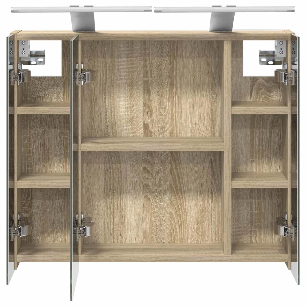 Mobiletto per specchio da bagno Rovere Sonoma 60 x 14,5 x 50 cm 889081