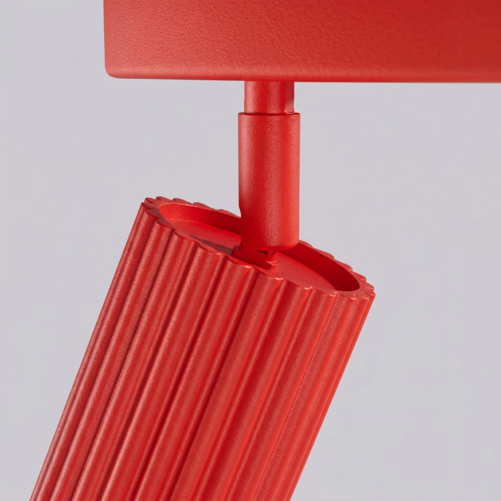 Plafoniera KARBON 6L rosso