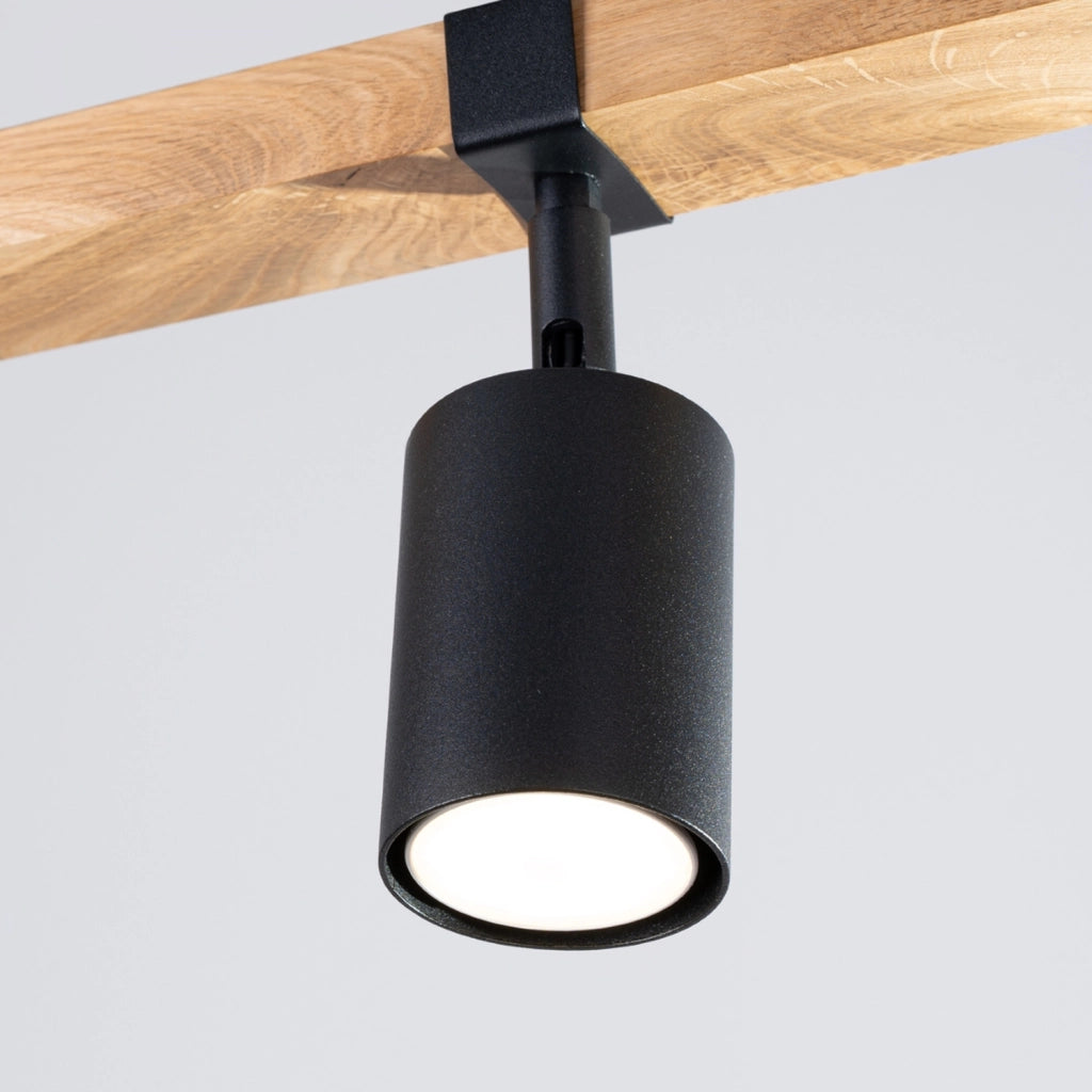 Spot soffitto nordico triplo nero 3xGU10 10W Nordal