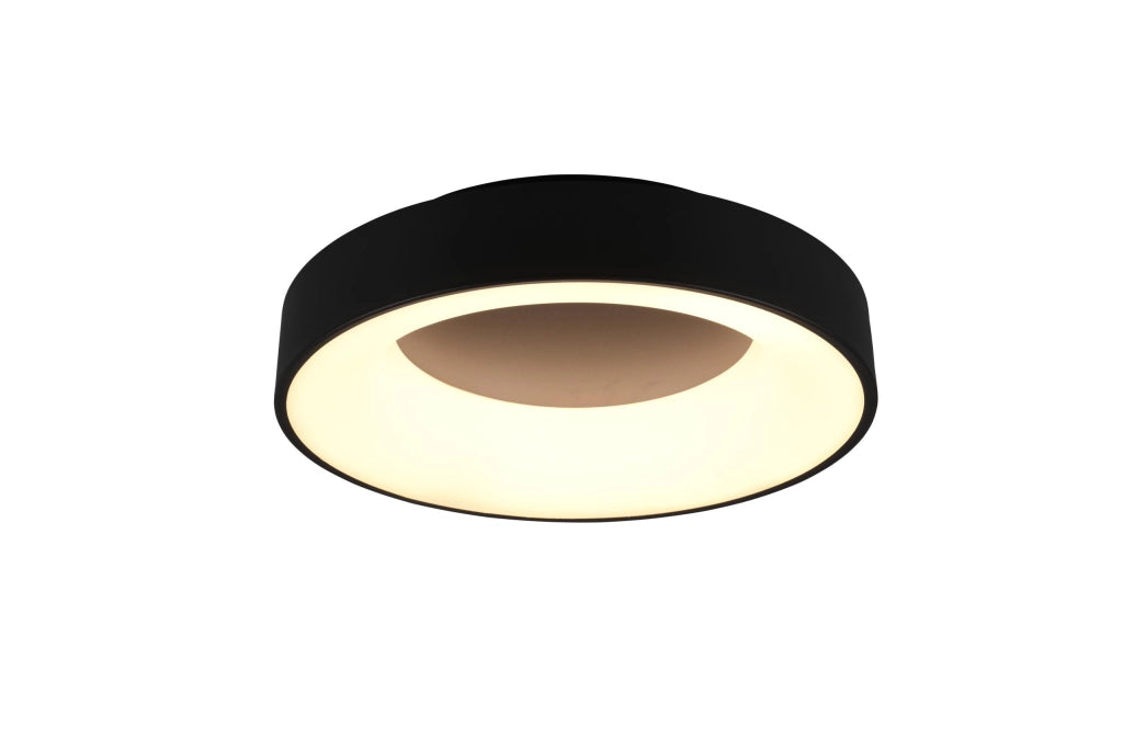 Plafoniera da Interno a Led in Metallo Nero Opaco