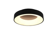 Plafoniera da Interno a Led in Metallo Nero Opaco