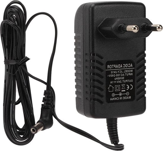 Adattatore di alimentazione universale per monitor facile da utilizzare per la protezione del pompa galvanica con presa di corrente EU 100-240V - 24V 1A adattatore di alimentazione.