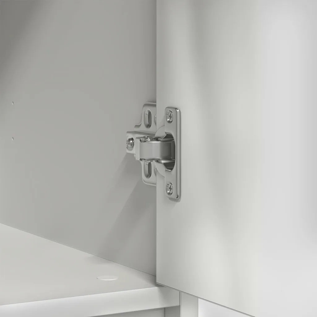 Credenza | Madia | Buffet da pranzo | Armadio da pranzo con Cassetto Bianco 80x34x76 cm in Legno Multistrato