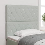 Testiera LED Grigia Chiara 100 cm Velluto