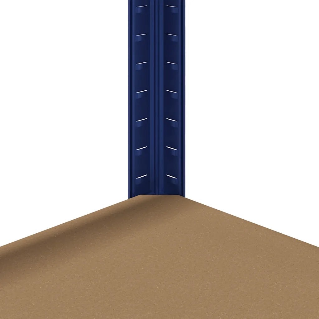 Mensola 5 Strati Blu in Acciaio e Legno Multistrato 4016949