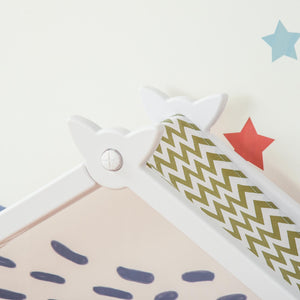 Casetta Portagiochi 128x34x155 cm con Contenitori e Appendiabiti Arancione