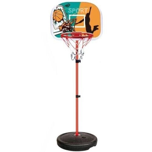 Canestro basket altezza regolabile con tabellone e palla bambini MEDIUM 94938