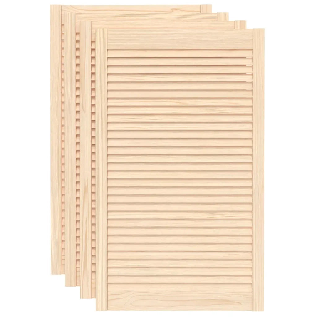 Ante con Design a Lamelle 4 pz 99,3x59,4 cm in Legno di Pino 151141