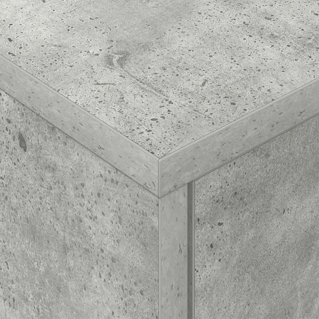 Comodino 2 pcs Grigio cemento 40,5 x 40 x 48 cm