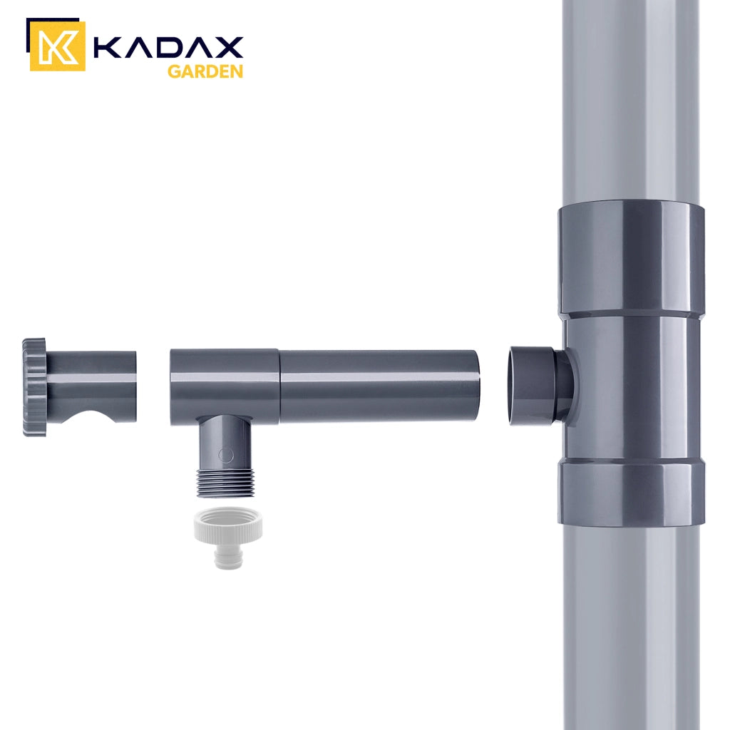 Collettore di acqua piovana KADAX con valvola di scarico da 80 mm