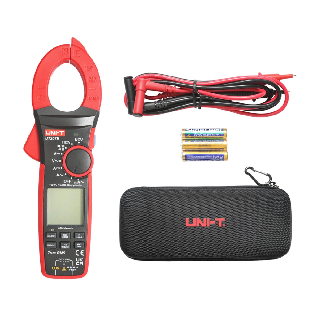 Pinza amperometrica digitale, pinza amperometrica a 9 funzioni UT207B UNI-T