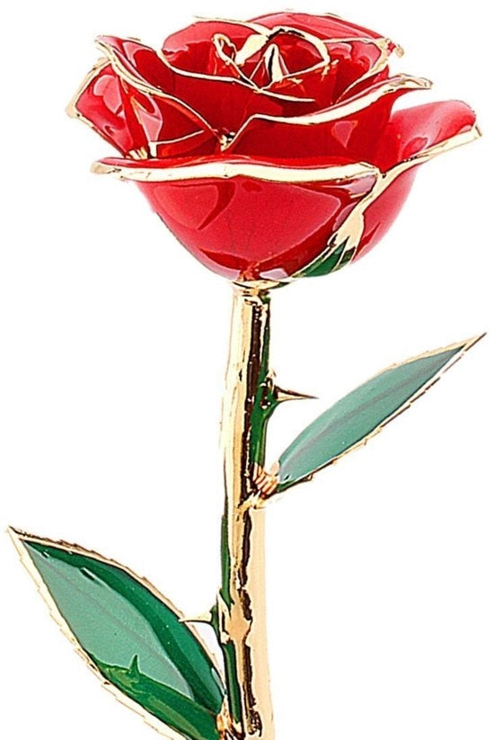 Ceramica a forma di Rosa 24 Carati Oro - Ideale Regalo per San Valentino - Madre - Anniversario - Compleanno - Eleganza e Affetto