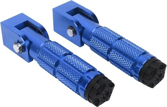 Pedale per passeggero - Lega di alluminio - Supporti per ATV - Motocicli - Scooter - Blu