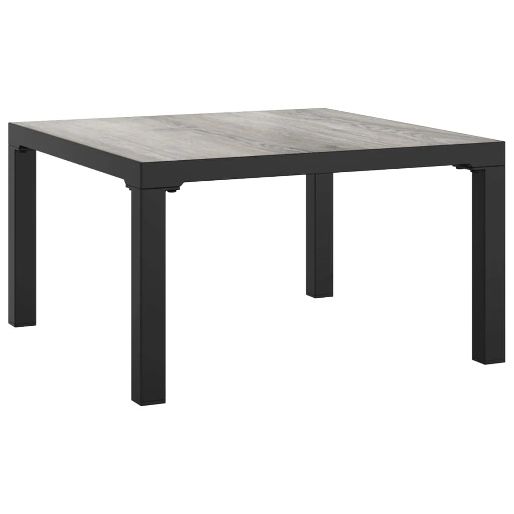 Set di mobili da giardino mobili da esterno 7 pezzi resina intrecciata nera e grigia 02_0017450