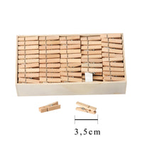 Set 400 Mollette in Legno H 35 cm