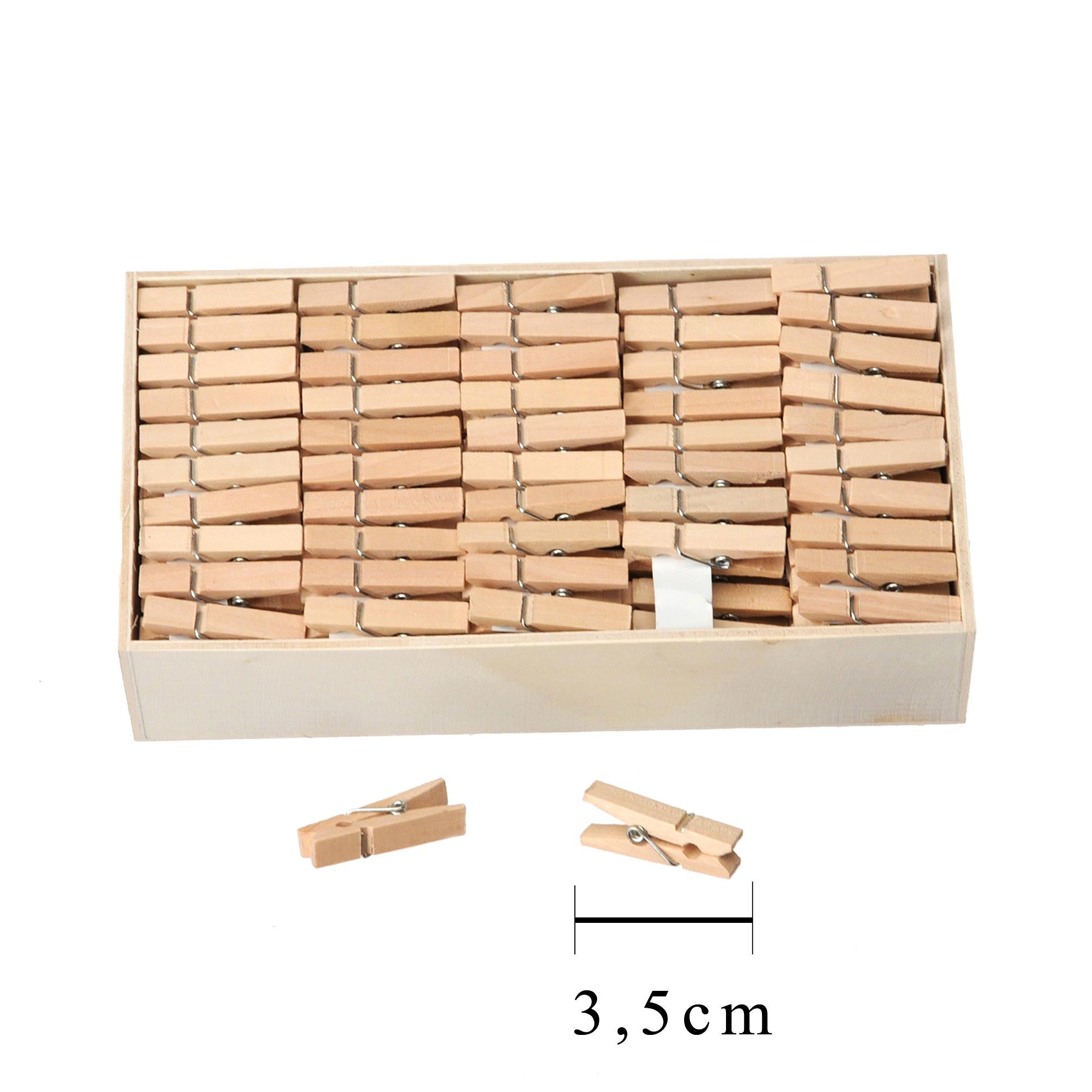 Set 400 Mollette in Legno H 35 cm