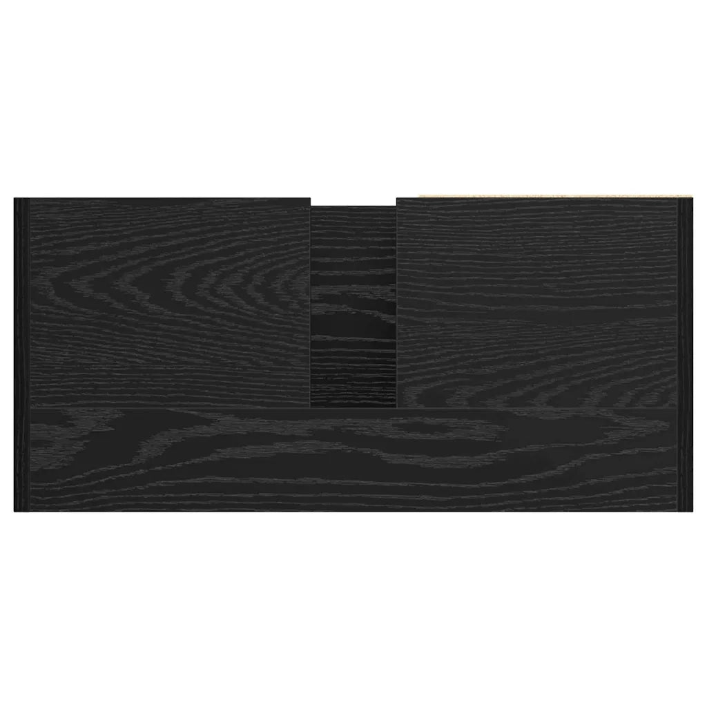 Mobile da Bagno Rovere Nero 63 x 29 x 55 cm Legno multistrato 869214