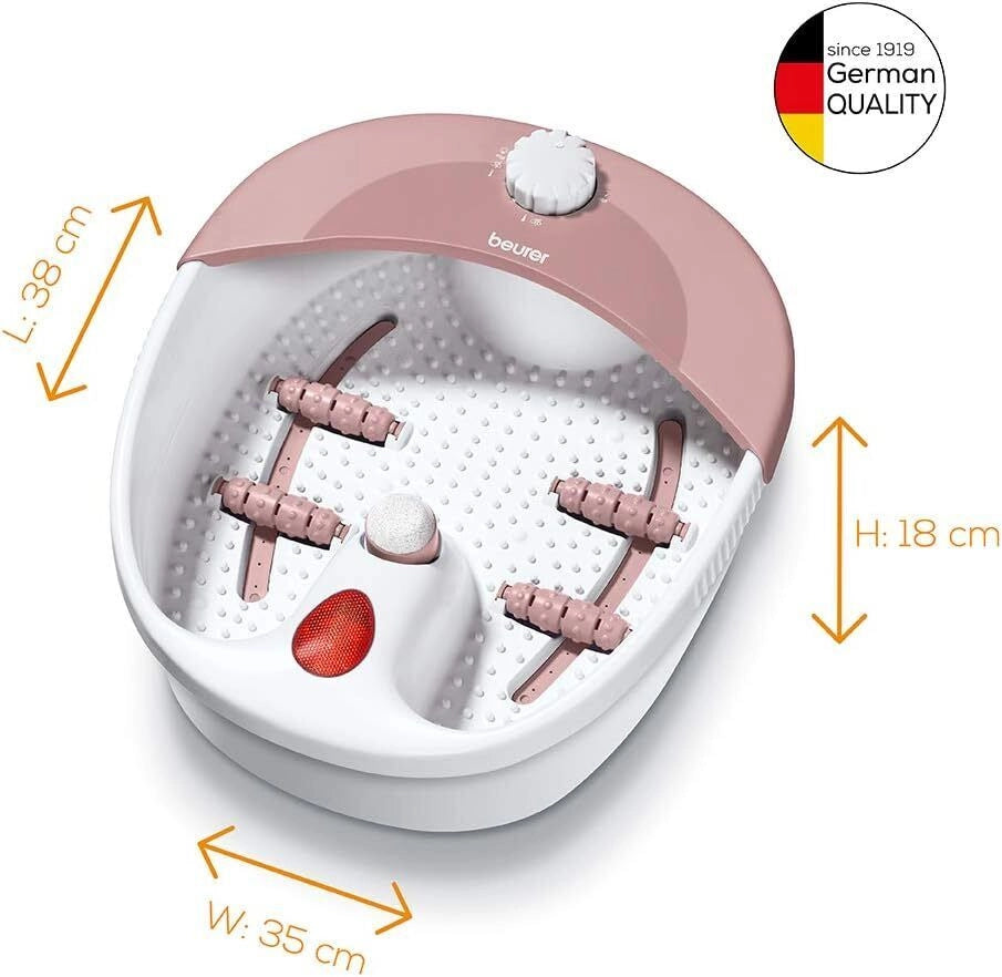 Beurer FB 20 Pediluvio con Idromassaggio Plantare e Accessori Pedicure