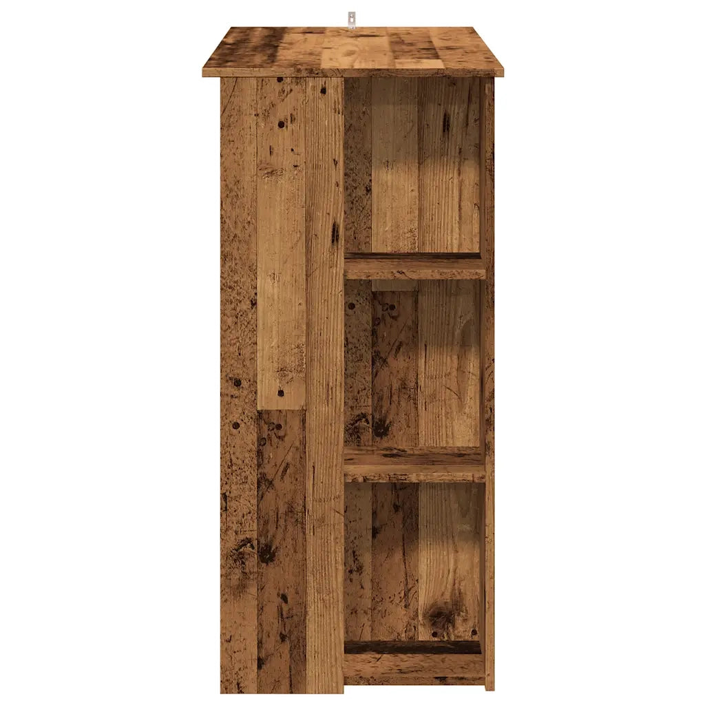 Tavolo Bar con Ripiano Antico 102x50x103,5 cm Truciolato 856760