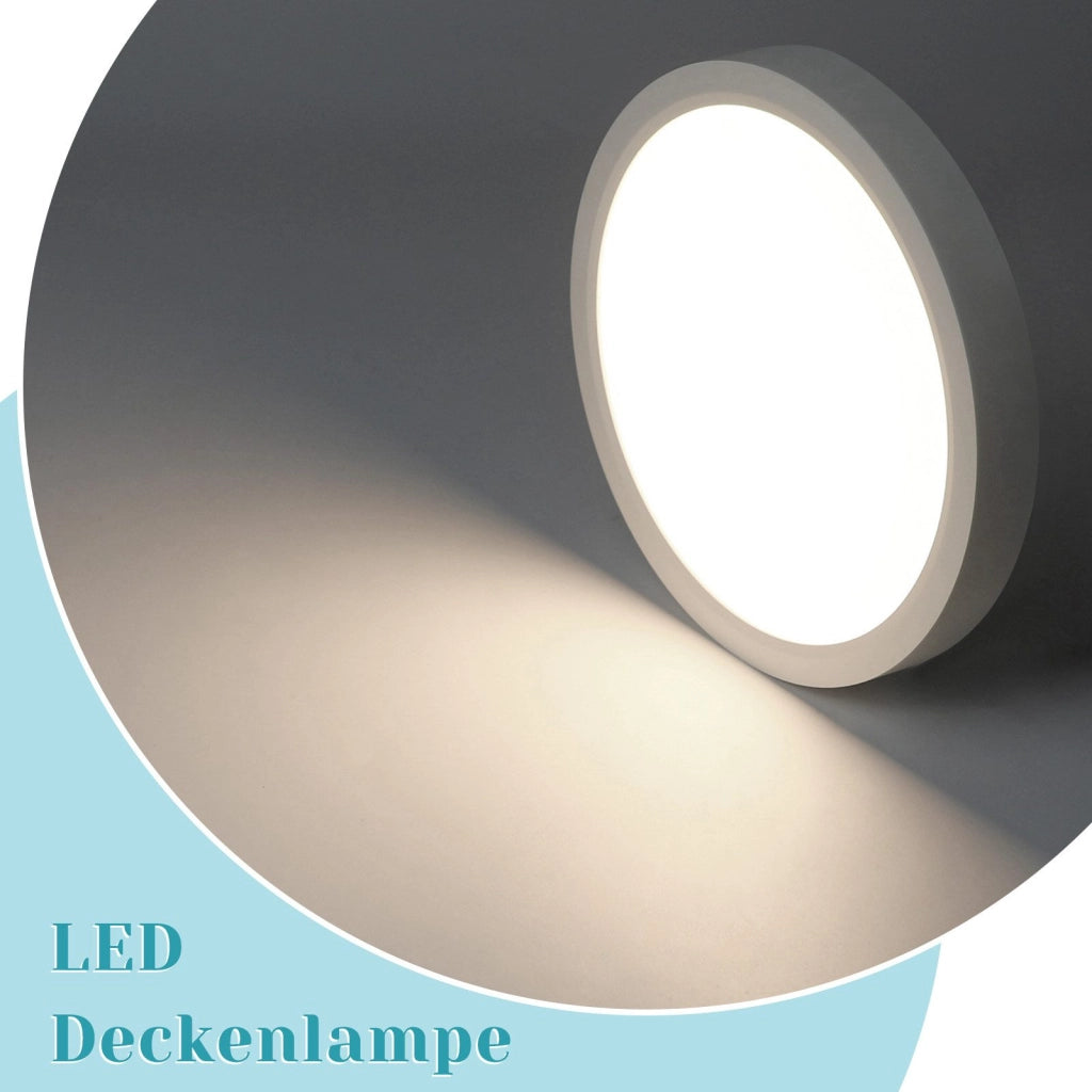 ZMH Lampada da soffitto LED piano 18cm 15W bianco 4000K moderna per cucina corridoio camera letto