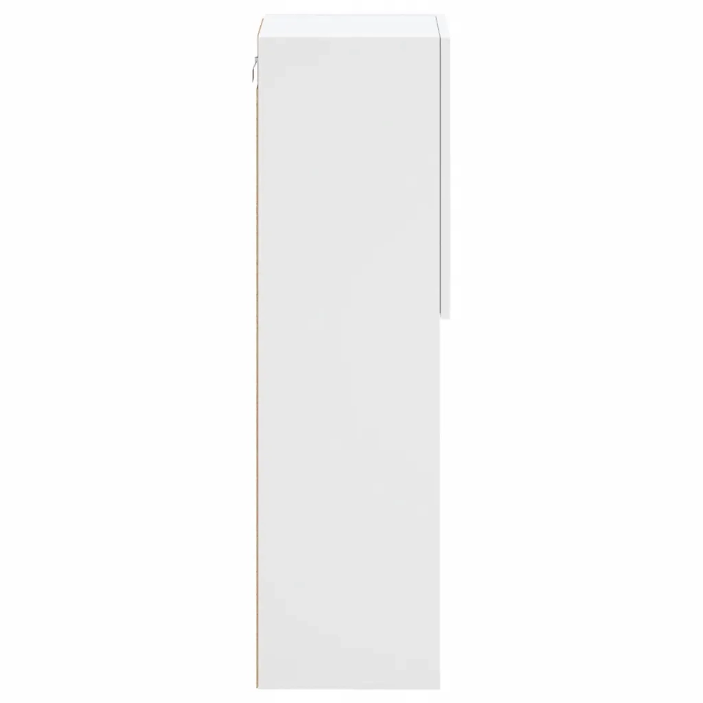 Mobile TV con Luci LED Bianco 30,5x30x102 cm 837015