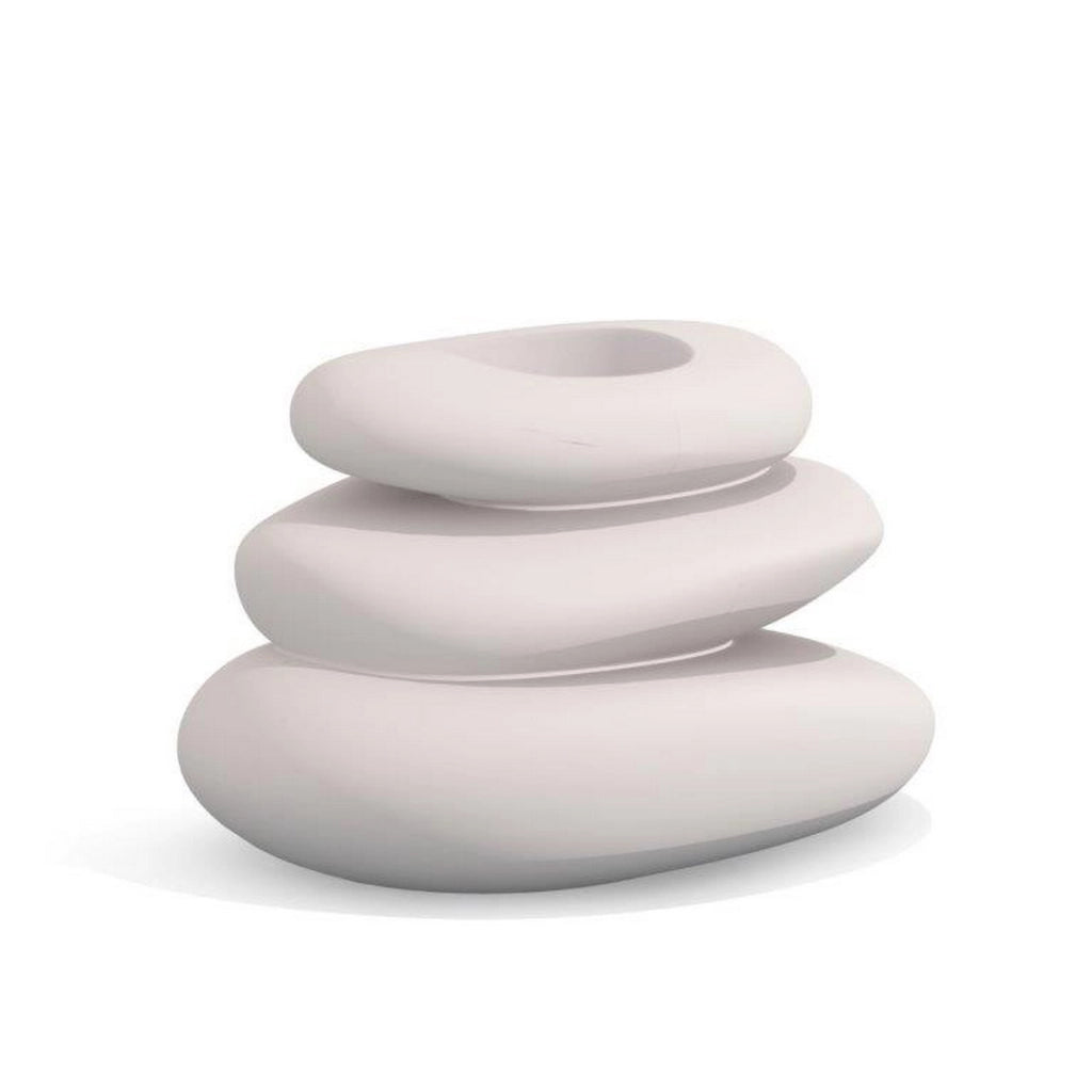Vaso Bianco in resina 75x62 mod. Eden Pot