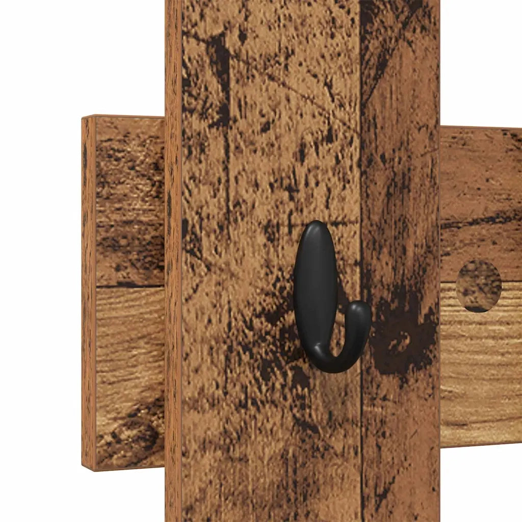 Appendiabiti a muro Legno vecchio 60 x 3 x 82 cm CFW7144877