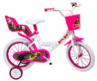 Bicicletta per Bambina 14” 2 Freni Masha e Orso Bianca