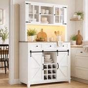 ARMADIO Cucina 105 x 38,4 x 180 cm MDF Bianco con LED