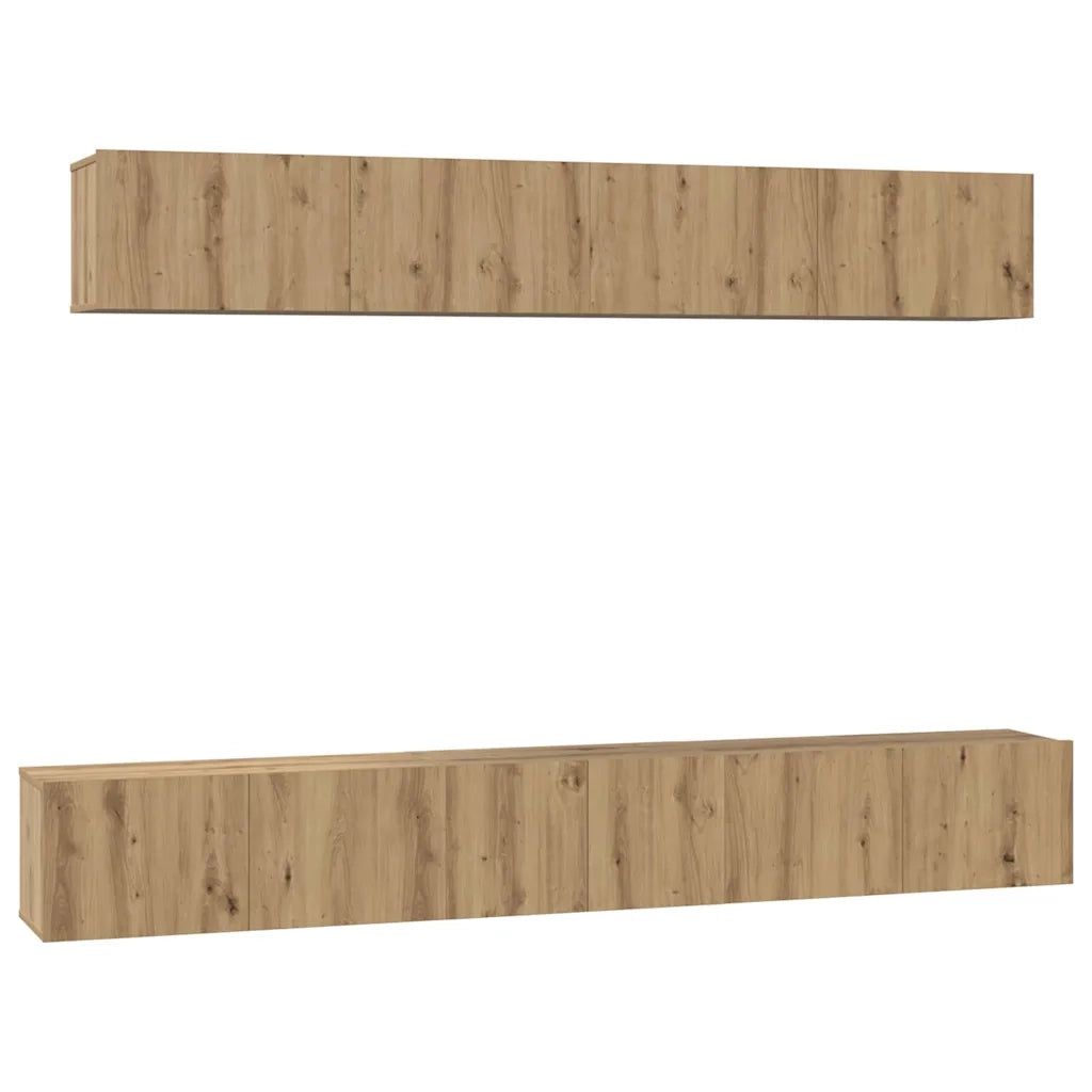 Set mobile TV 5 pcs Rovere artigianale Legno multistrato 3393386