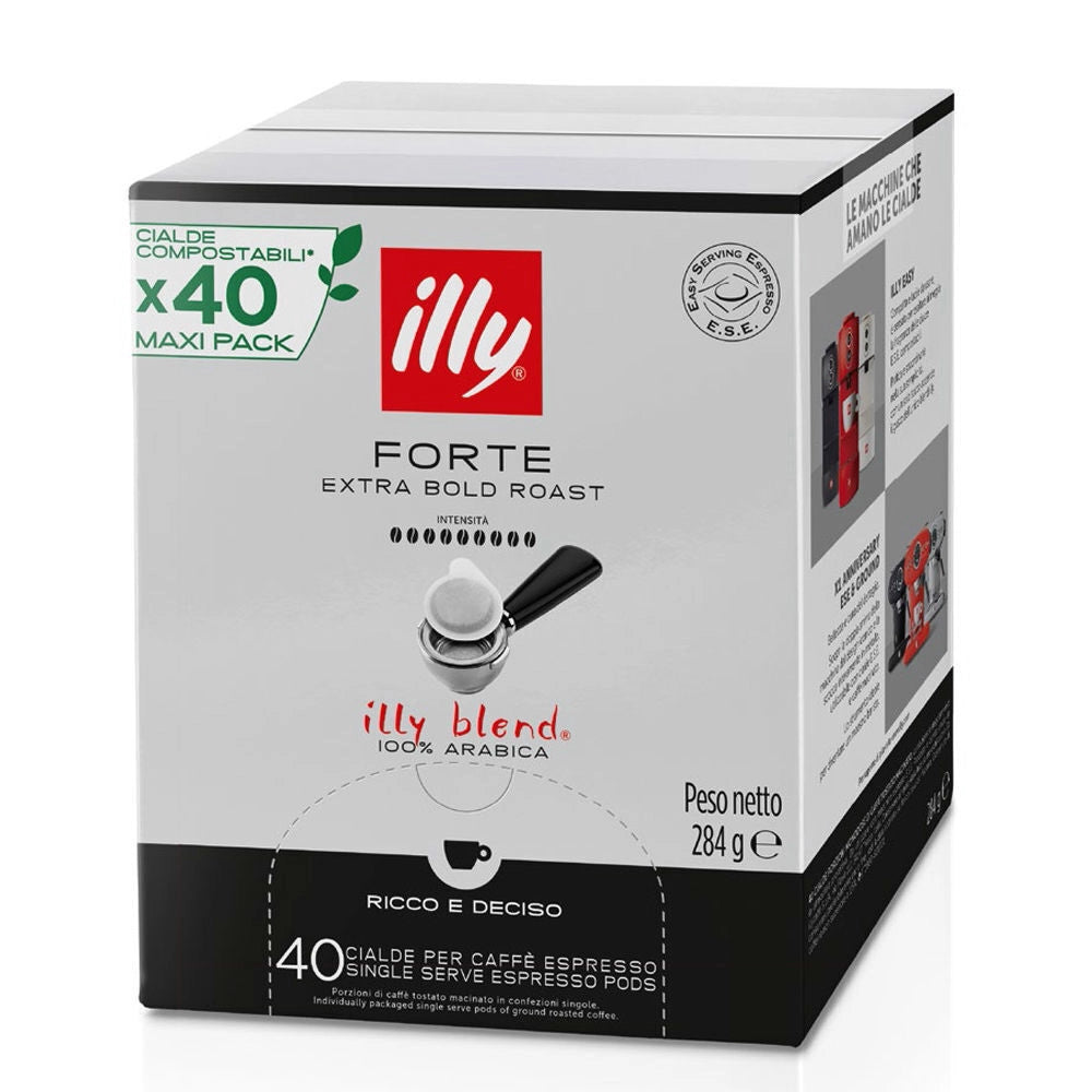 Illy Forte Cialde caffè Tostatura scura 40 pz