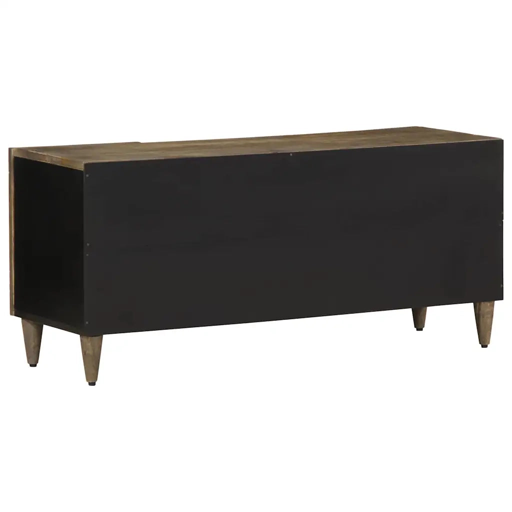 Mobile Porta TV Grigio Chiaro 105x33,5x46 cm in Legno Mango