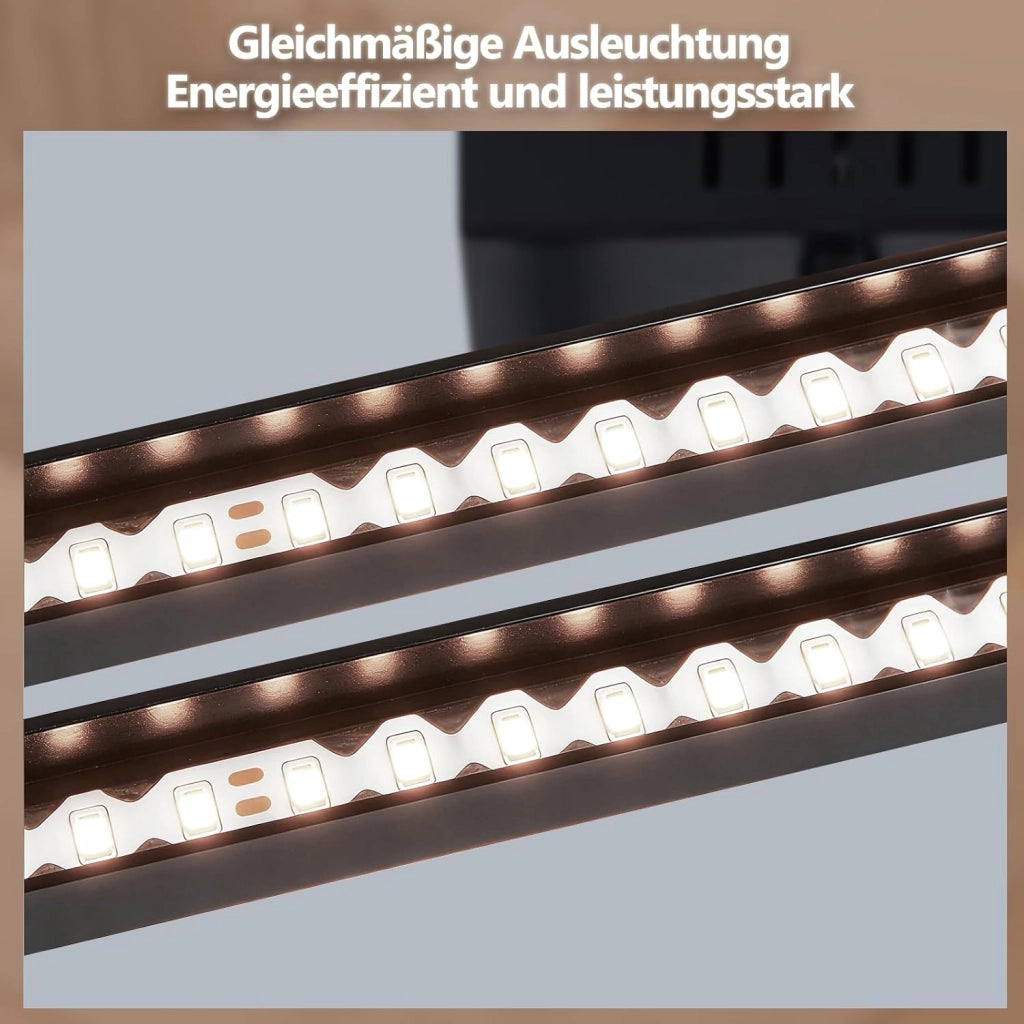 ZMH Plafoniera LED nera 20W 4000K moderna lampada da soffitto per soggiorno camera da letto corridoio ufficio
