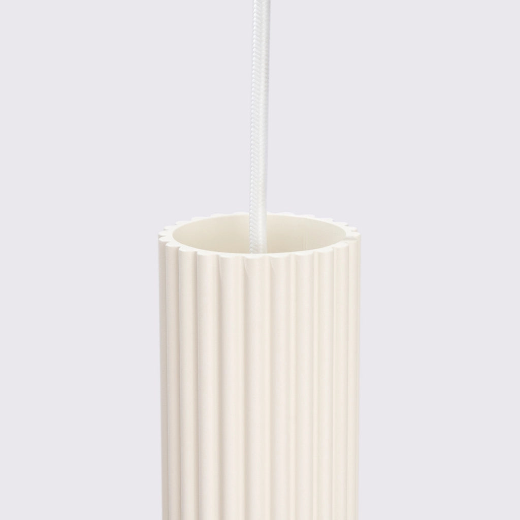 Lampada a sospensione tubo beige GU10 10W GRAVIO Pure