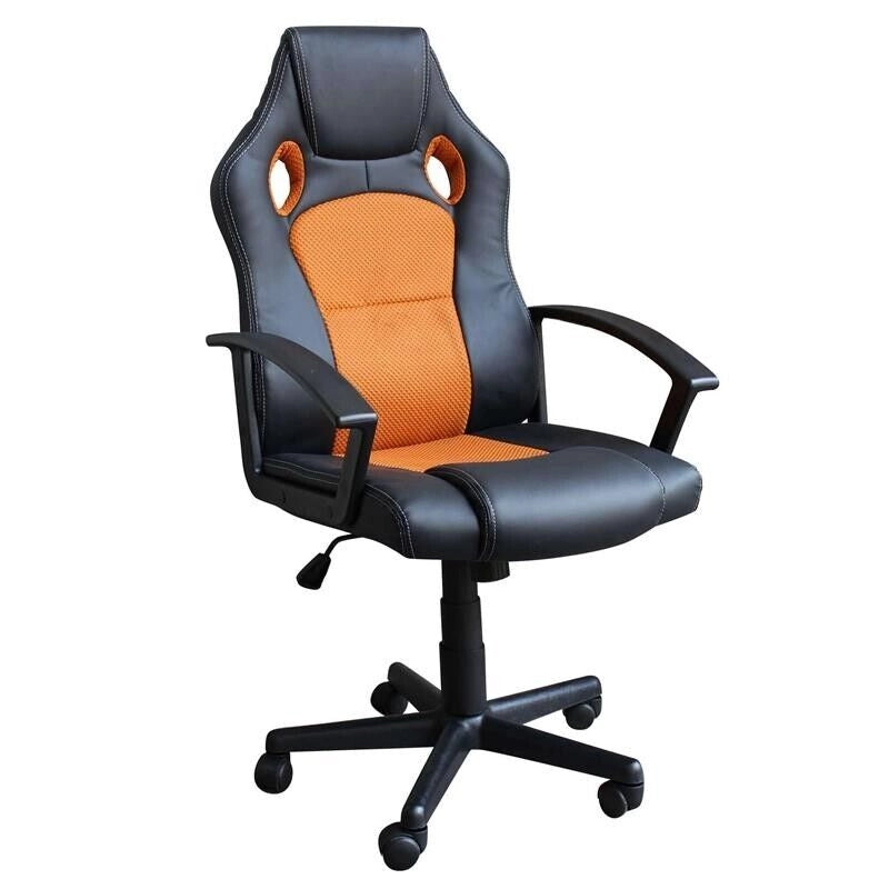 POLTRONA DA GAMING UNCHARTED ARANCIONE E NERA