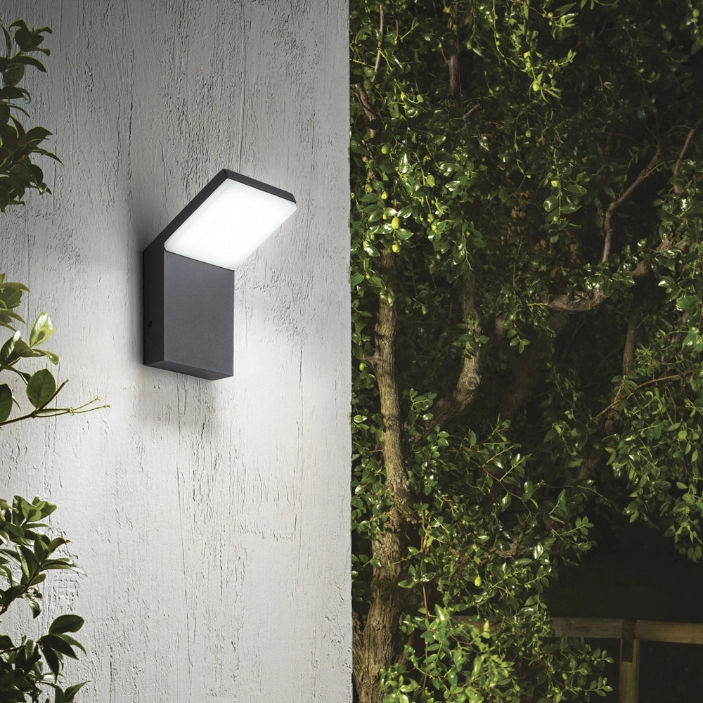 Applique Moderna Style Alluminio Antracite Led 9W 4000K Luce Naturale