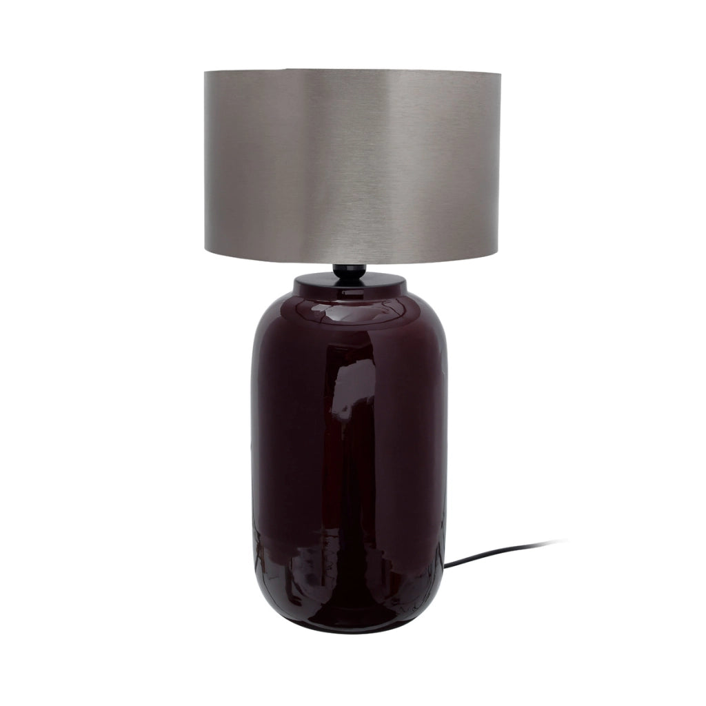Lampada da tavolo Art Deco 725 bordeaux e argento