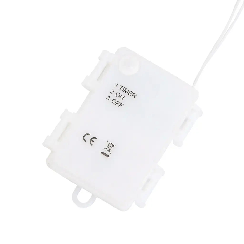 Luci di Natale Babbo Natale 2 pz 35 LED Bianco Caldo