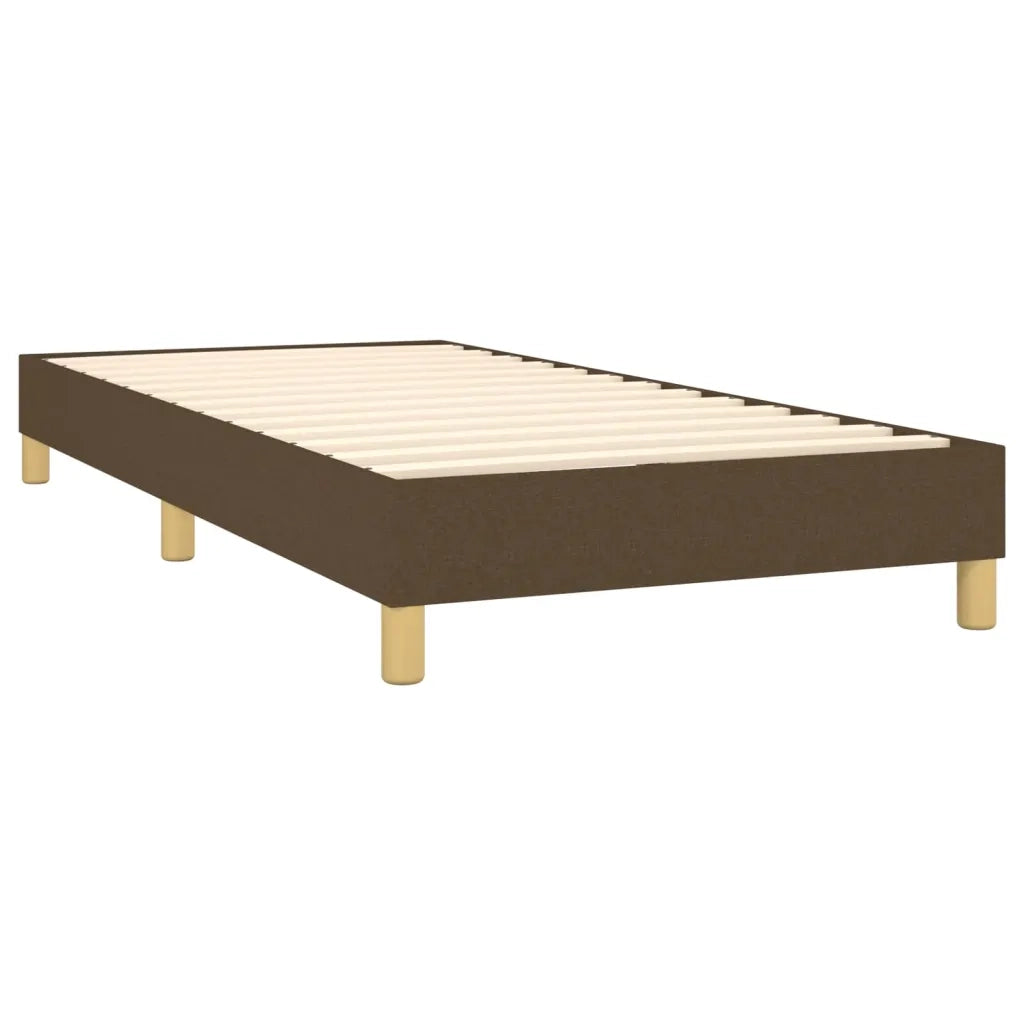 Giroletto a Molle con Materasso Marrone Scuro 90x200 cm Tessuto cod mxl 62344