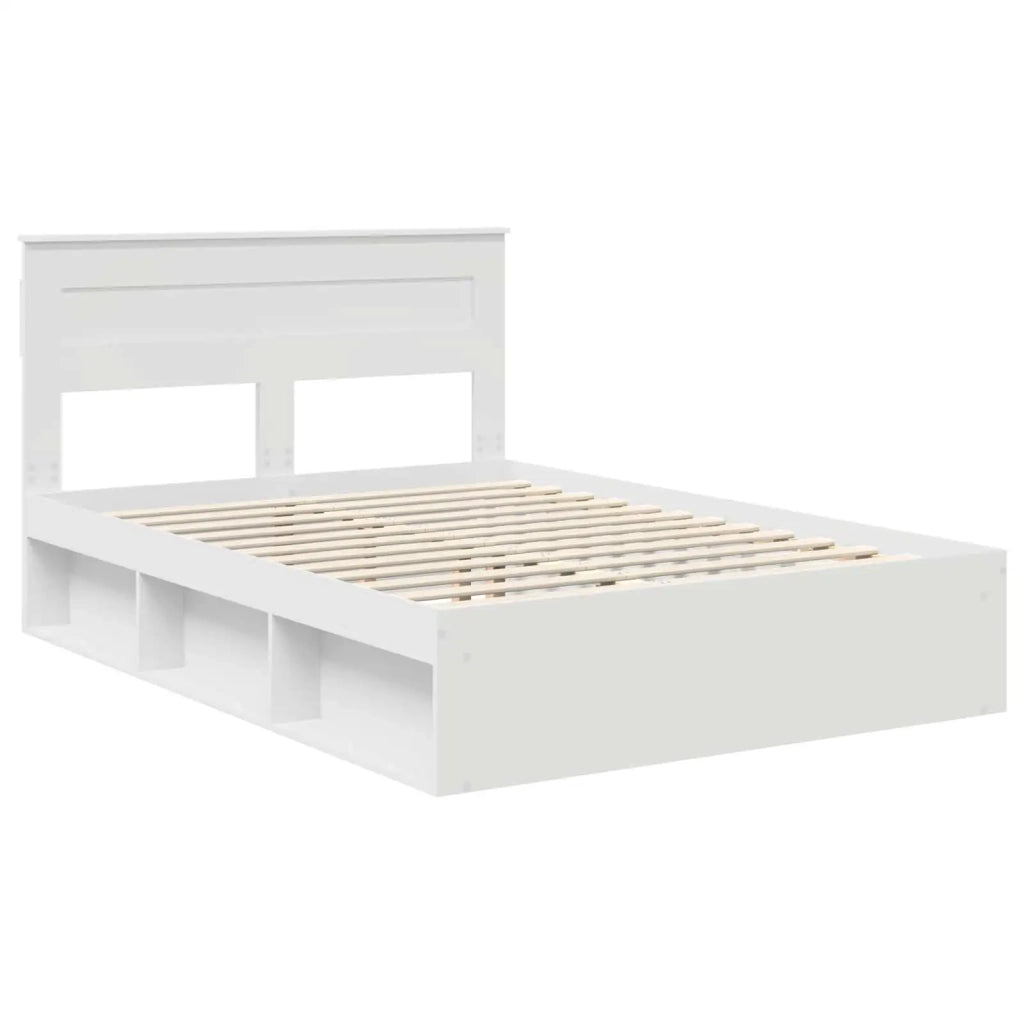 Struttura del letto Bianco 160 x 200 cm Pino massello 3409735