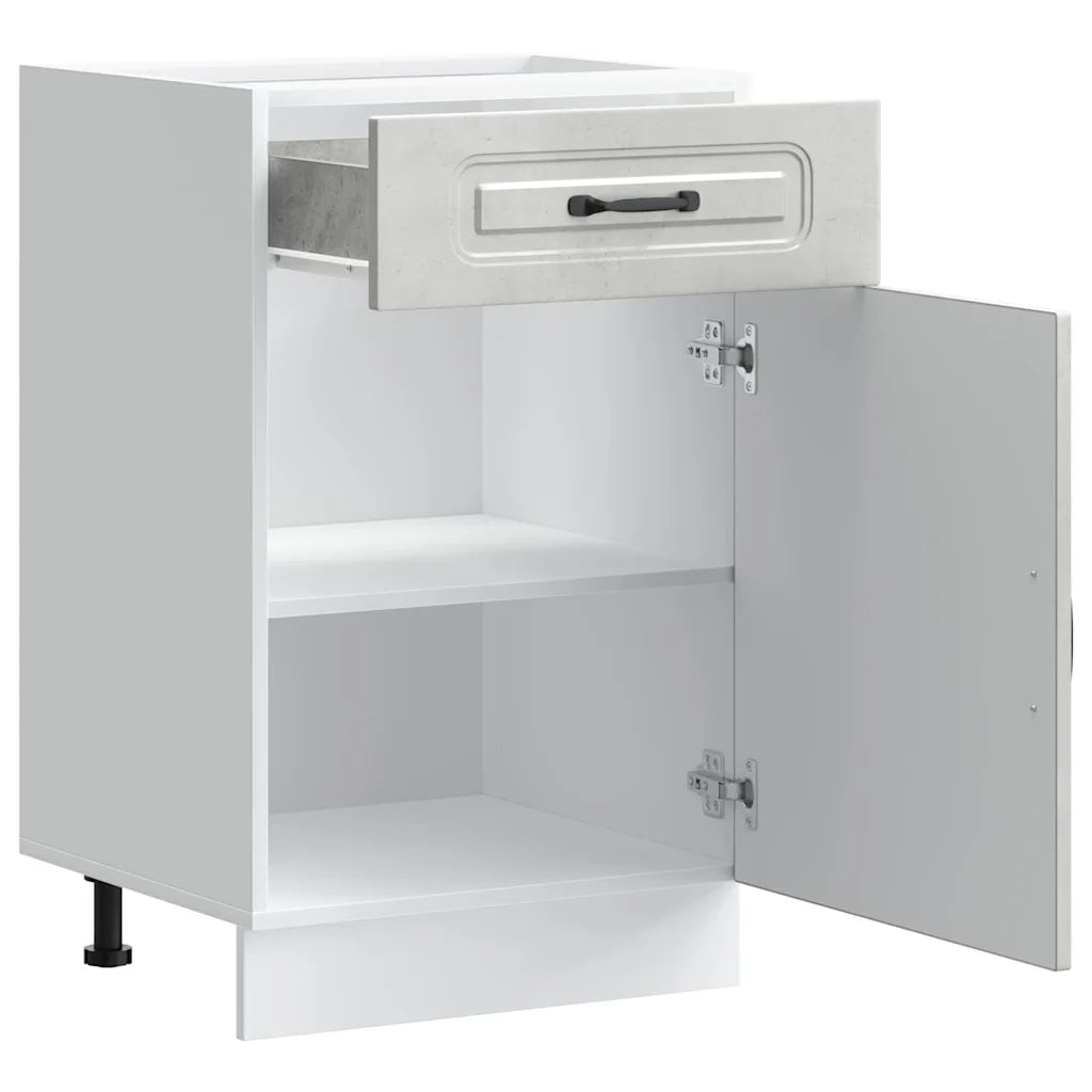 Base da Cucina Kalmar Grigio Cemento in Legno Multistrato 853481