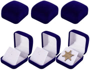 Display Box in Pelle con Badge Singolo - Organizzatore - Regalo - Decorazione - 5,8x5,3x3,5 cm