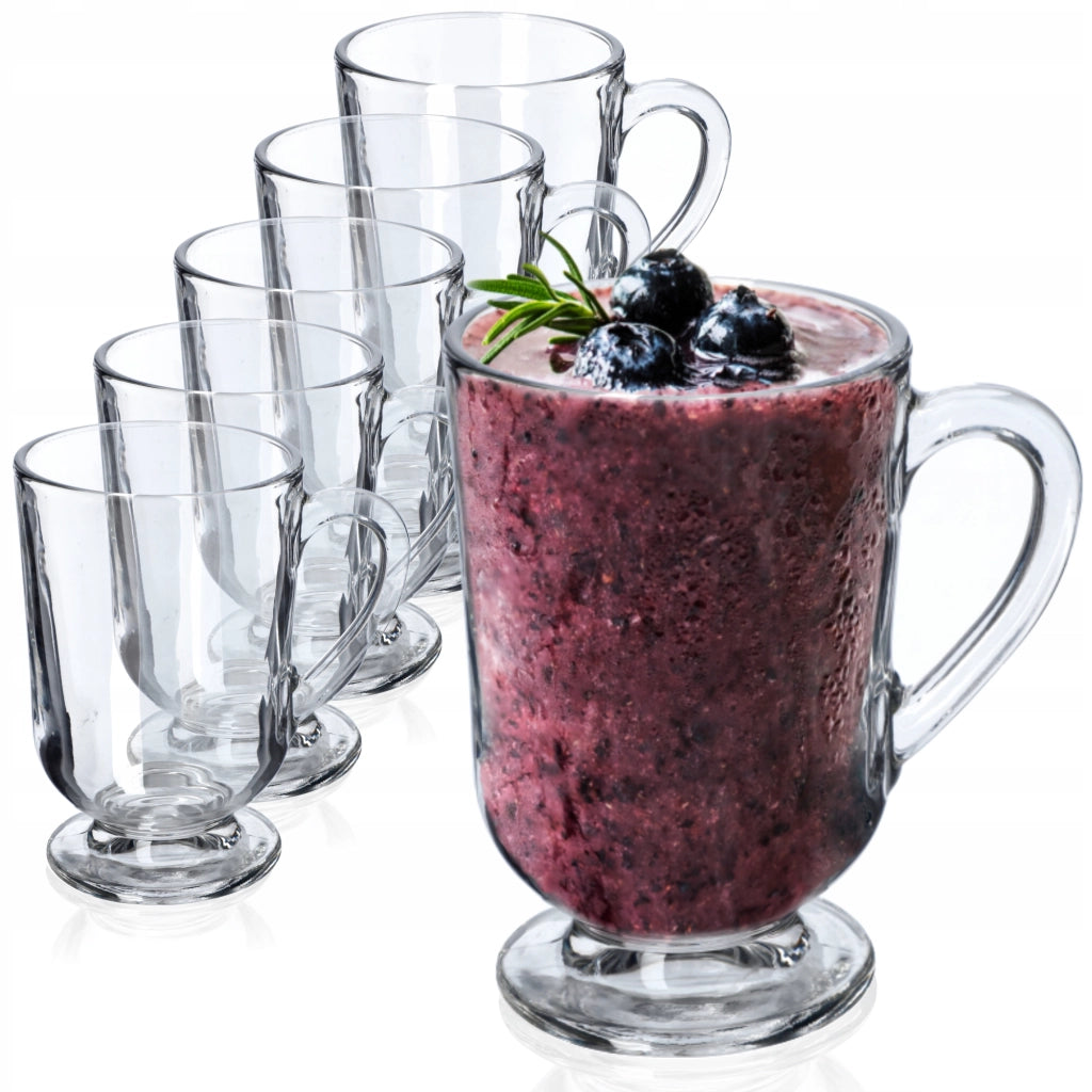 Set di 6 bicchieri KADAX per caffè, tè, latte macchiato, succhi di frutta e altre bevande.